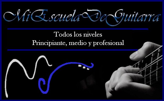 Miescueladeguitarra logo y texto