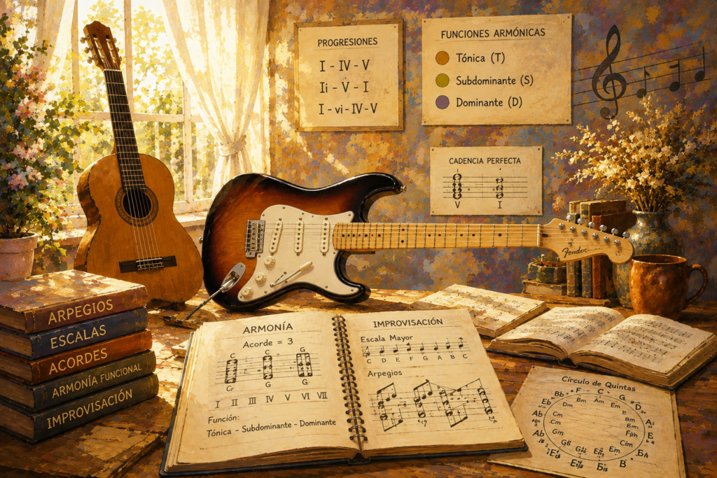 Clases de armonia orientada a la guitarra en Sevilla