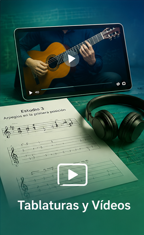 Tablaturas y videos para clases de guitarra en Dos Hermanas