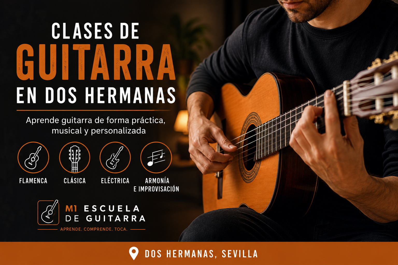 Clases de guitarra en Dos Hermanas