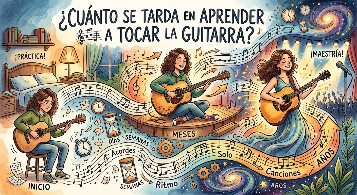 ¿Cuánto se tarda en aprender guitarra?